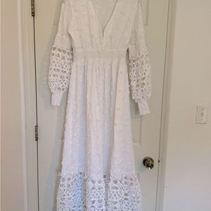 Long white dress - Maxi. Size XS